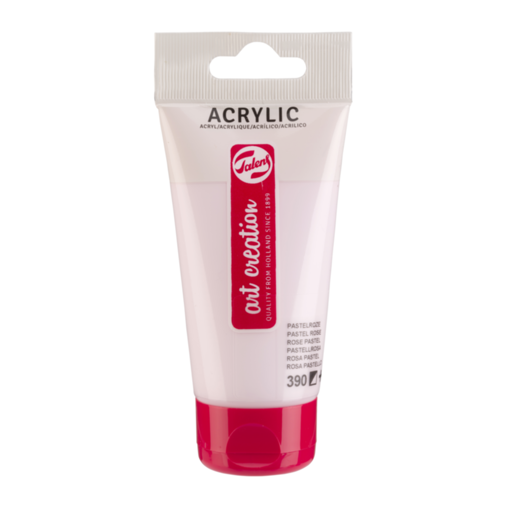 Peinture acrylique Rose Pastel 390 75ml - TALENS ART CREATION