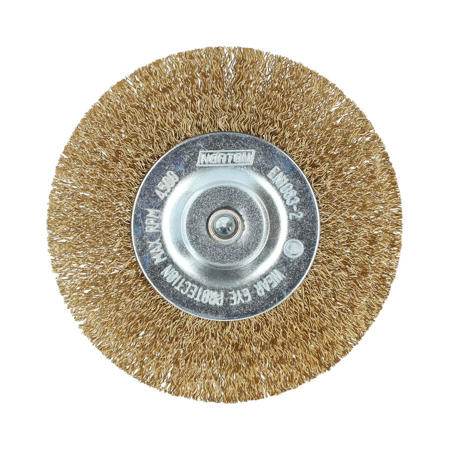 Brosse perceuse circulaire laiton ondulé Ø100mm - NORTON
