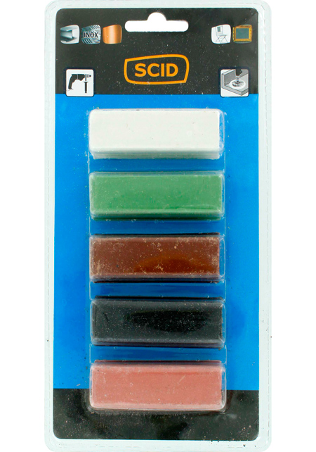 Assortiment 5 Pâtes à polir - SCID