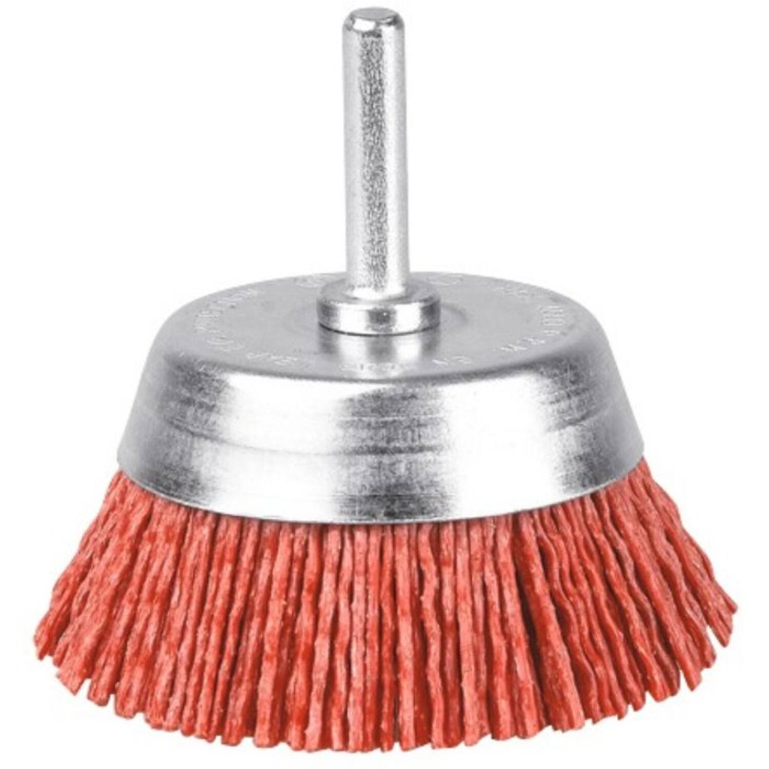 Brosse conique nylon rouge Ø 50 mm - SCID