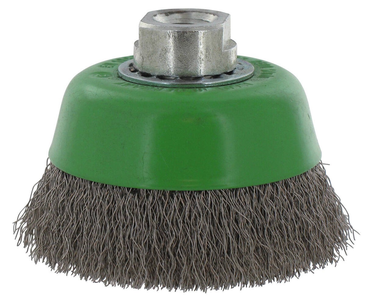 Brosse coupe fils inox ondulé Ø75mm - SCID