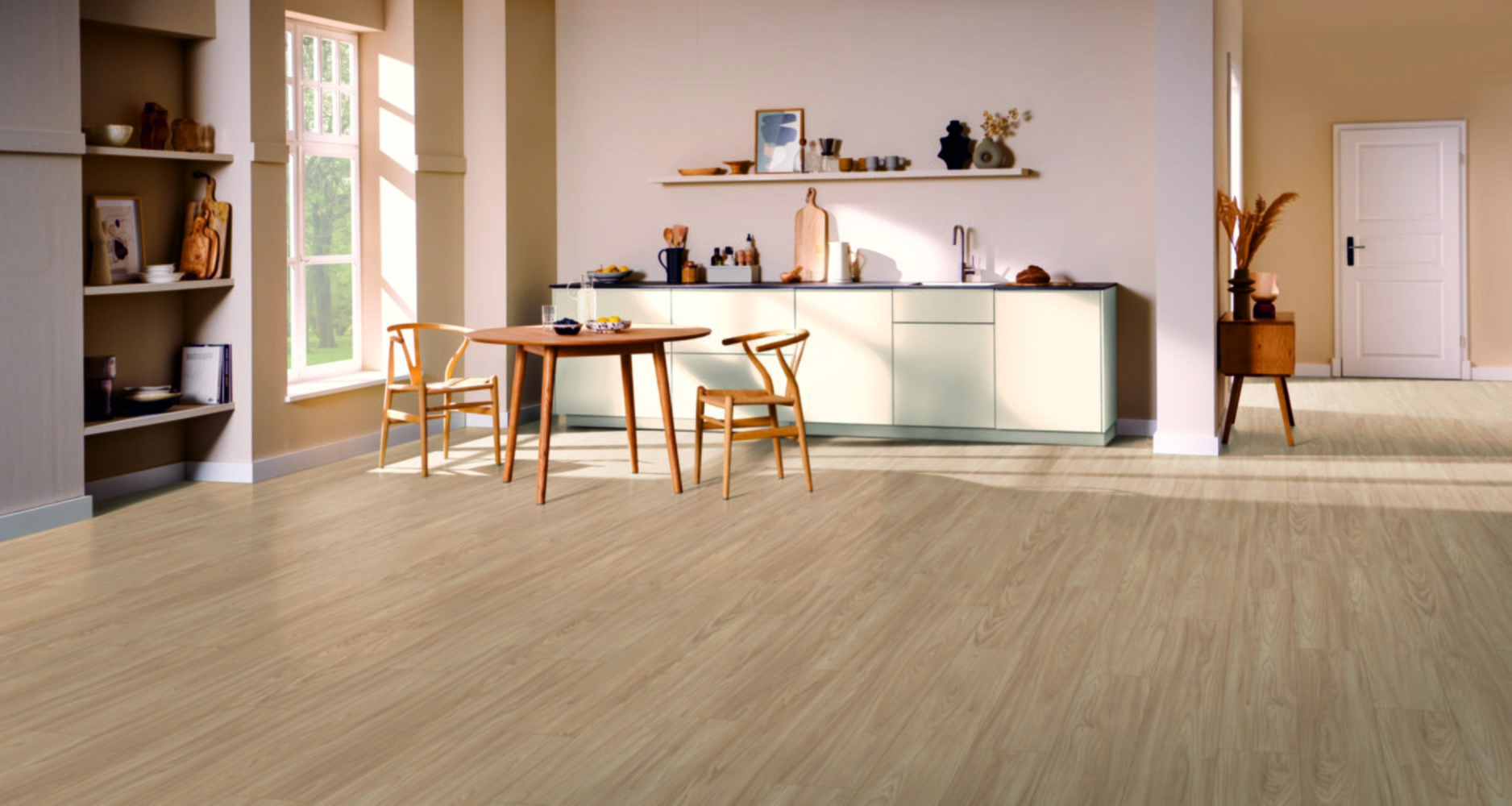 Revêtement de sol stratifié Aqua Acacia Sheffield Nat 833  - EGGER