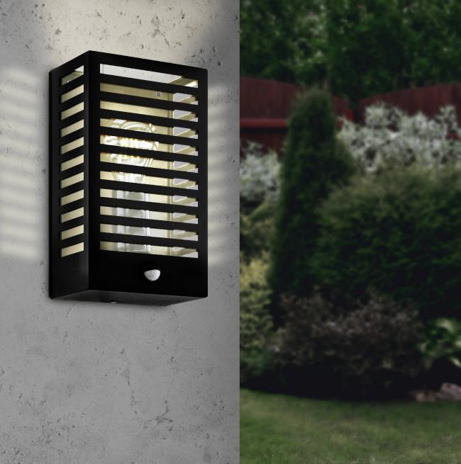 Applique murale extérieure Alamonte 3 Noir E27 60W