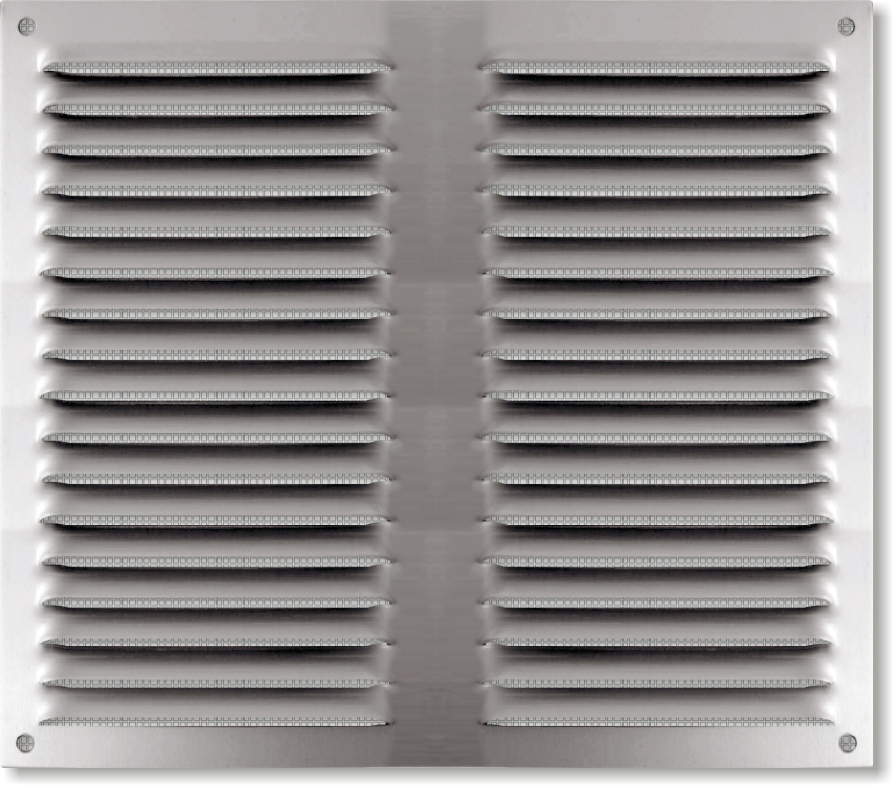 grille aluminium 200x200mm - avec moustiquaire - AUTOGYRE