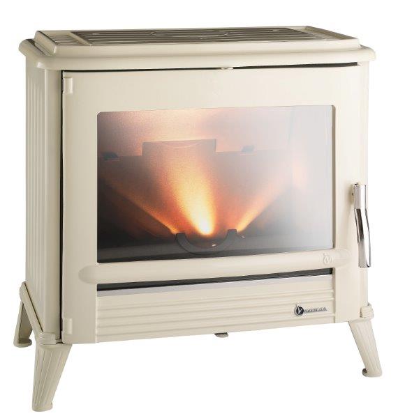 Poêle à bois fonte Modéna Ivoire 9175-46