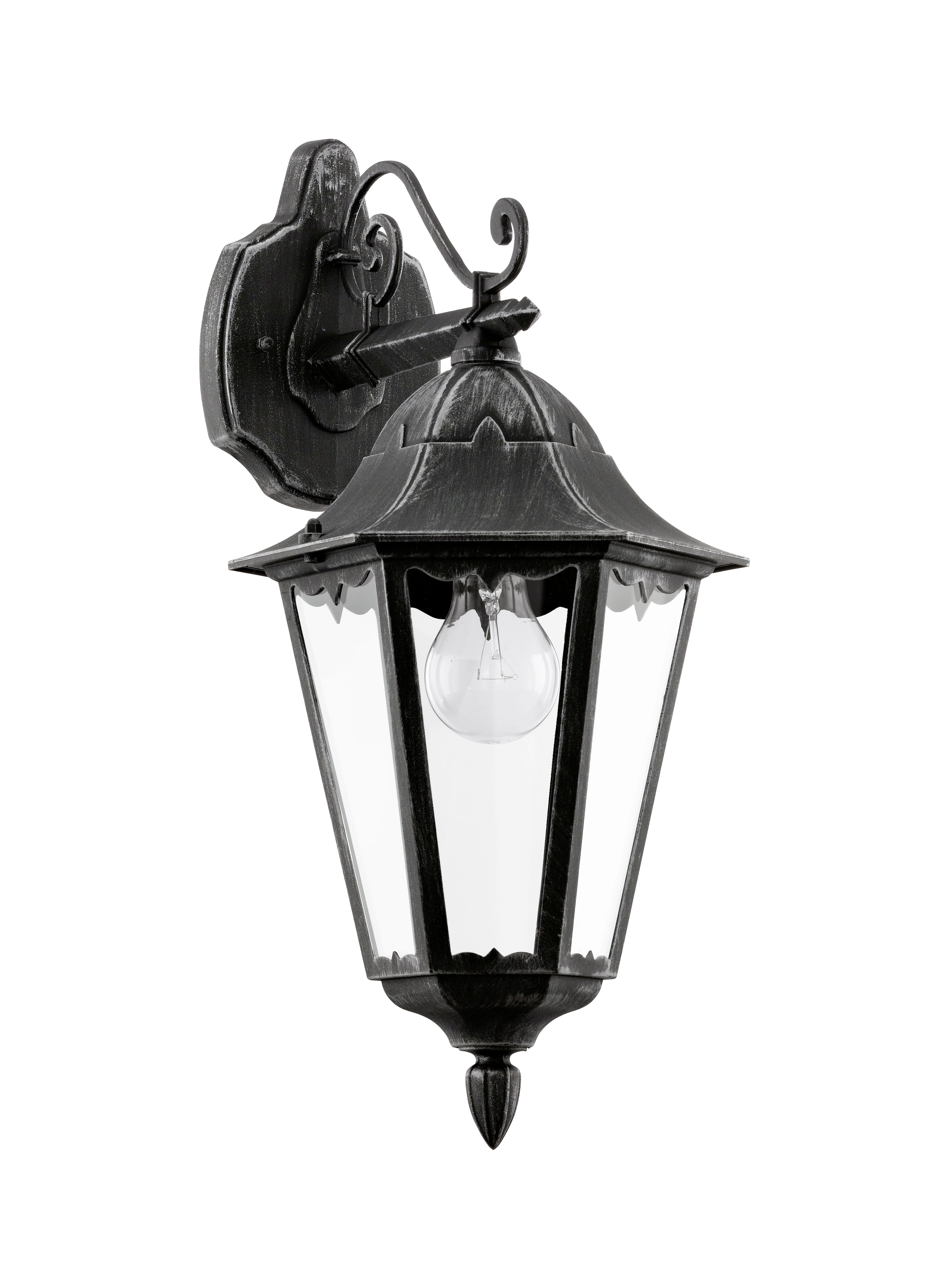 Applique d'extérieur NAVEDO noir en fonte d'aluminium E27 60W - EGLO