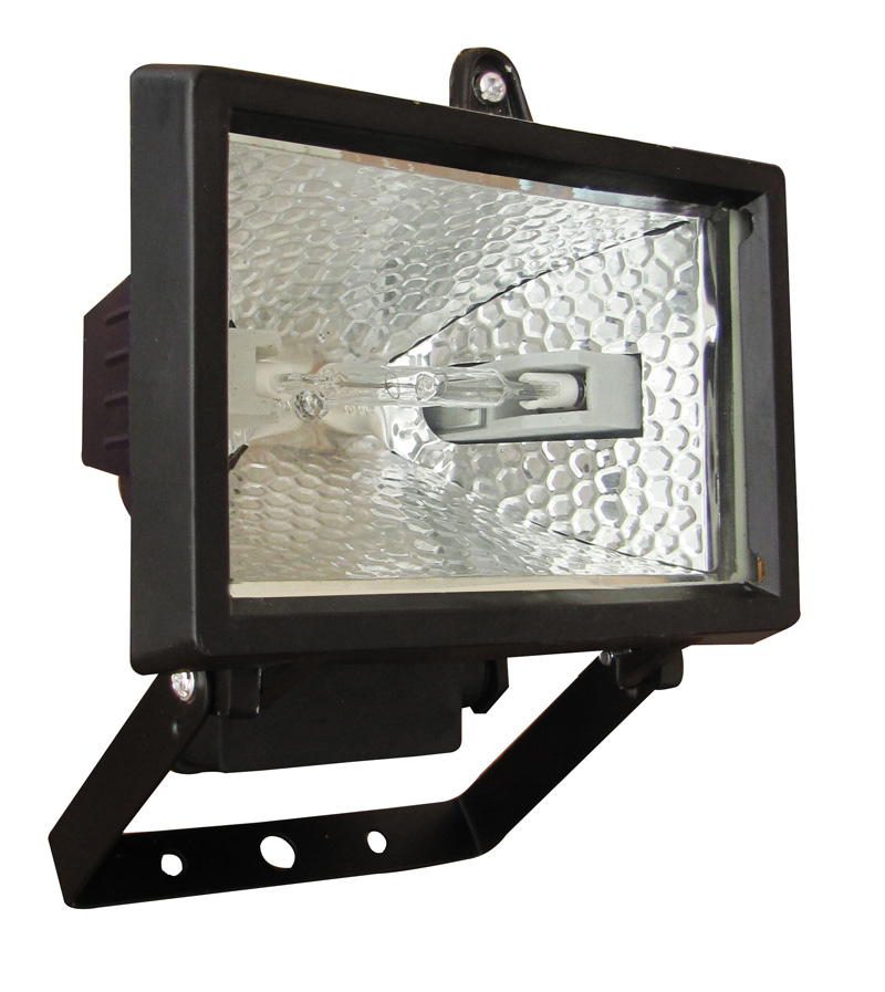 mini projecteur halogène 120w noir - TIBELEC