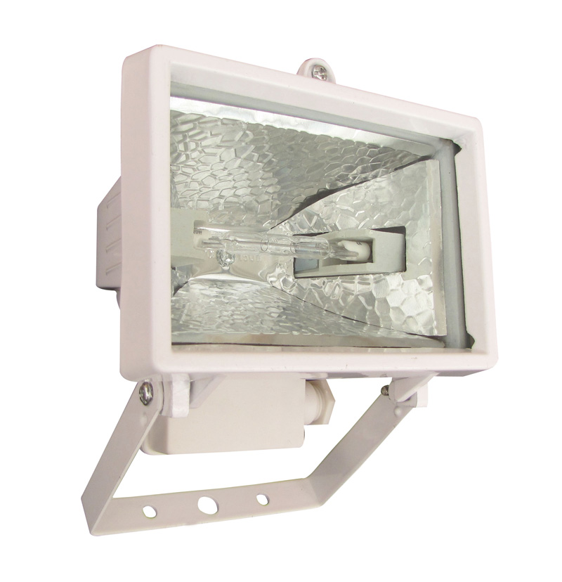 Mini projecteur extérieur halogène 120 W blanc - TIBELEC