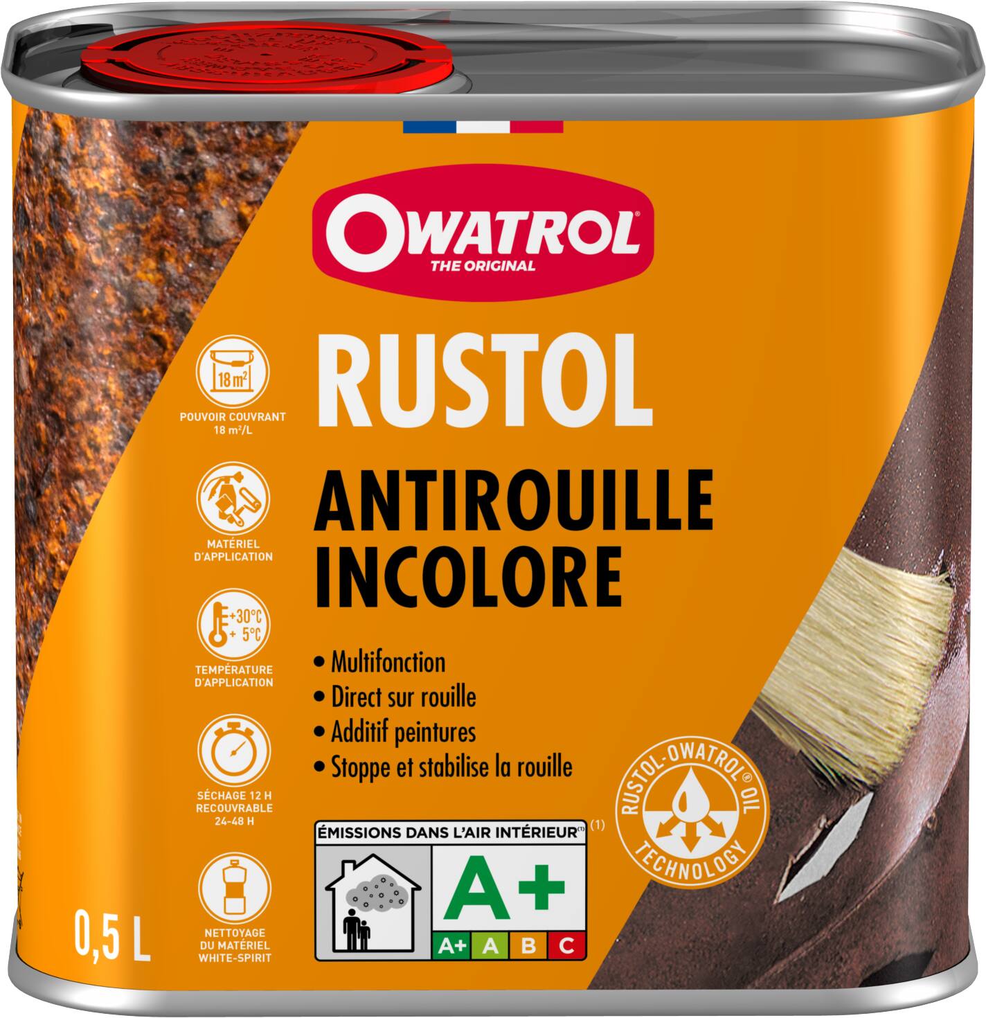 Peinture Anti-rouille Rustol-Owatrol 0,5L