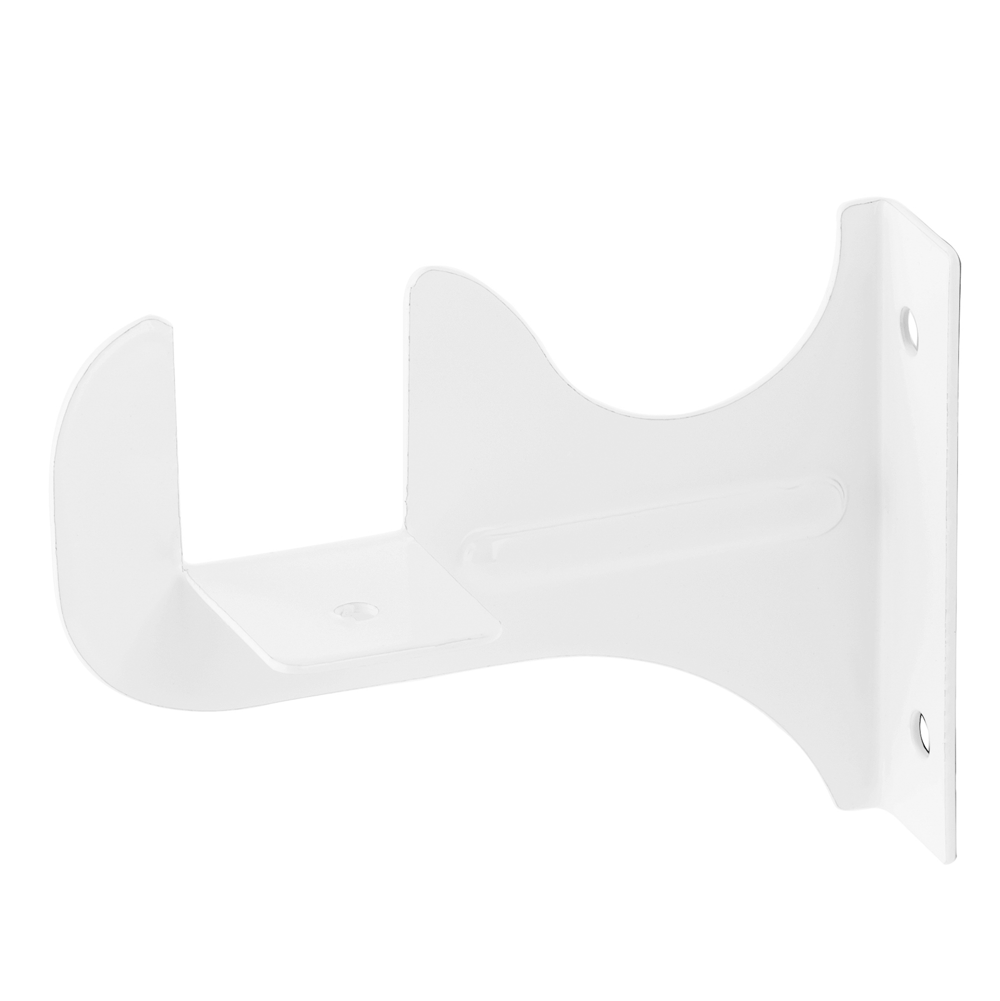 2 supports en tôle pour pose en façade coloris blanc