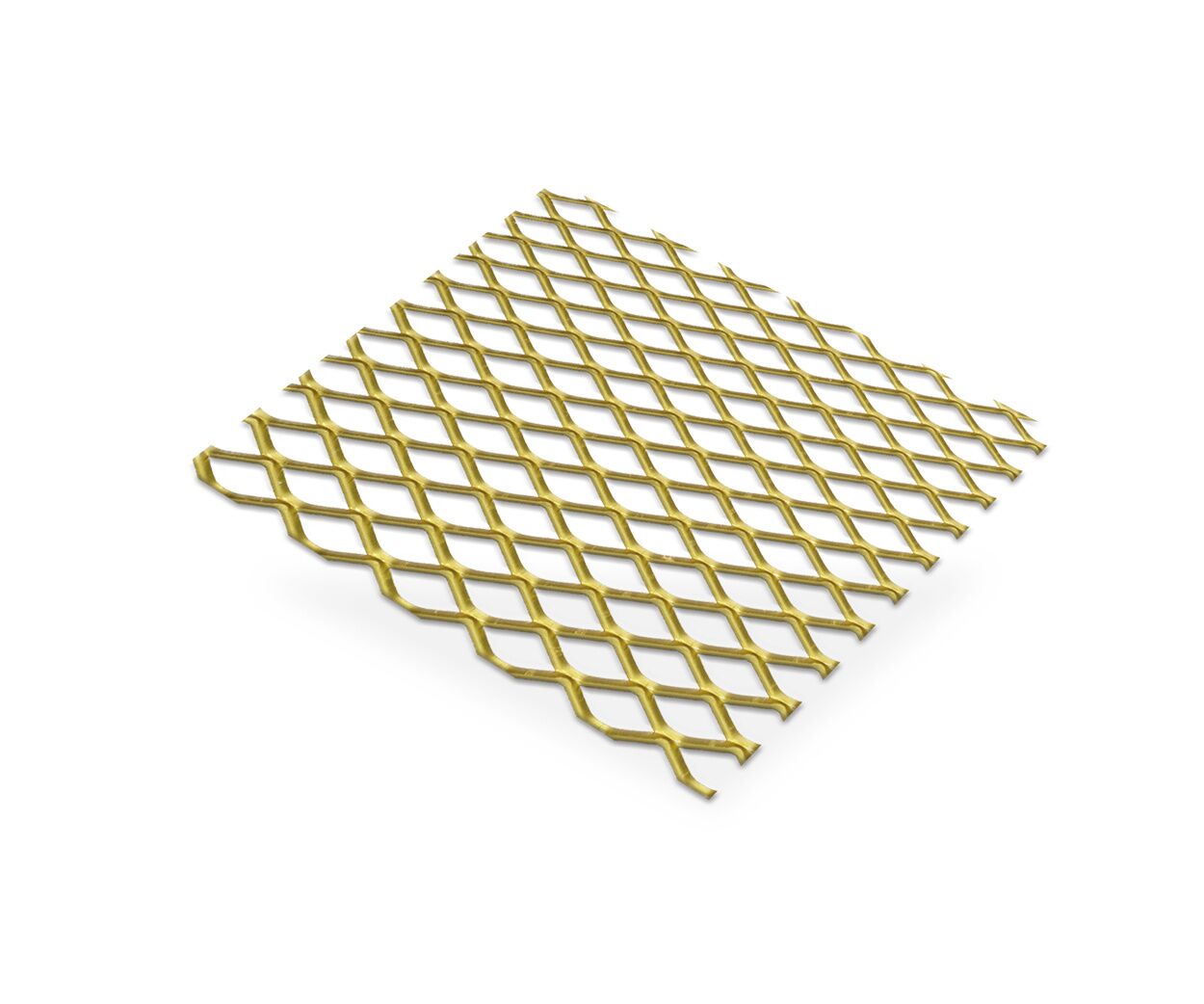 Tôle métal déployé aluminim or 10x5,5-1mx0m5