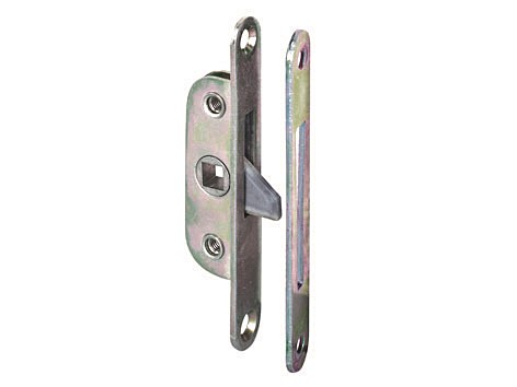 Loquet à encastrer + gache argente 220x70 haut 20