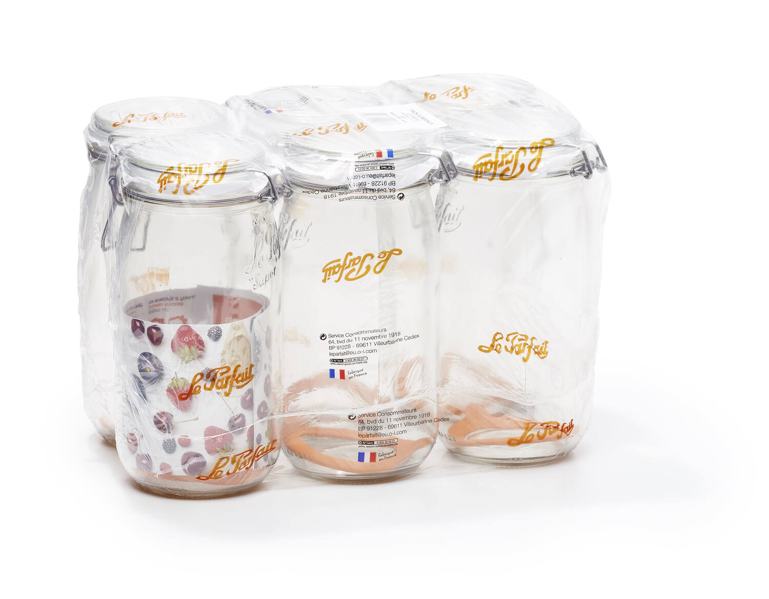6 Bocaux 1,5L Ø85mm - LE PARFAIT