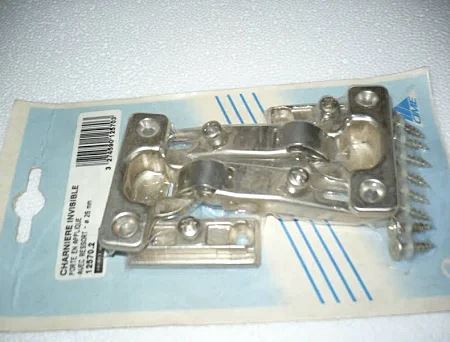 2 charnières invisibles Ø26mm ressort métal porte en applique - CIME