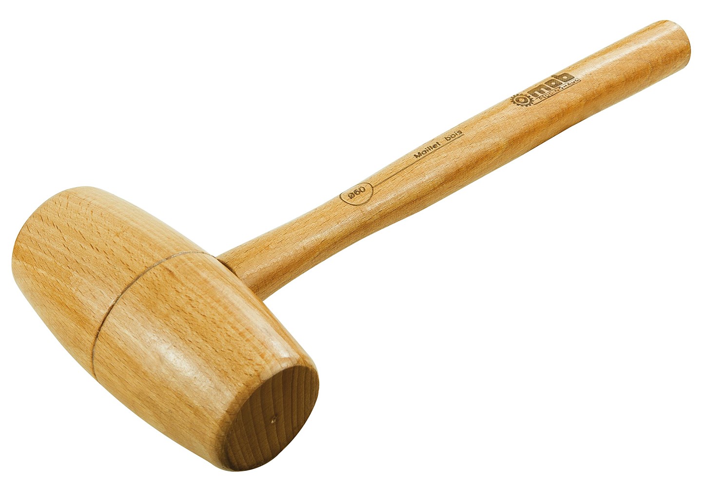 Maillet en bois naturel 60 mm - MOB
