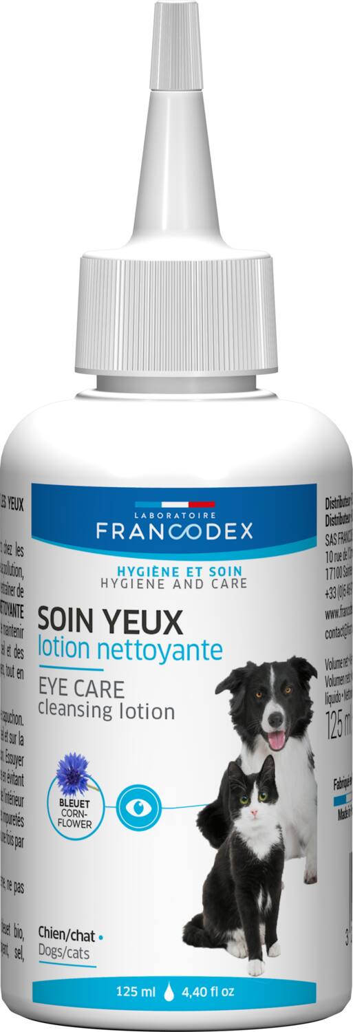 Lotion nettoyante yeux chien chat 125ml