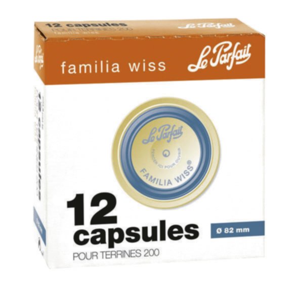 12 Capsules Familia Wiss Ø82mm Bleu - LE PARFAIT