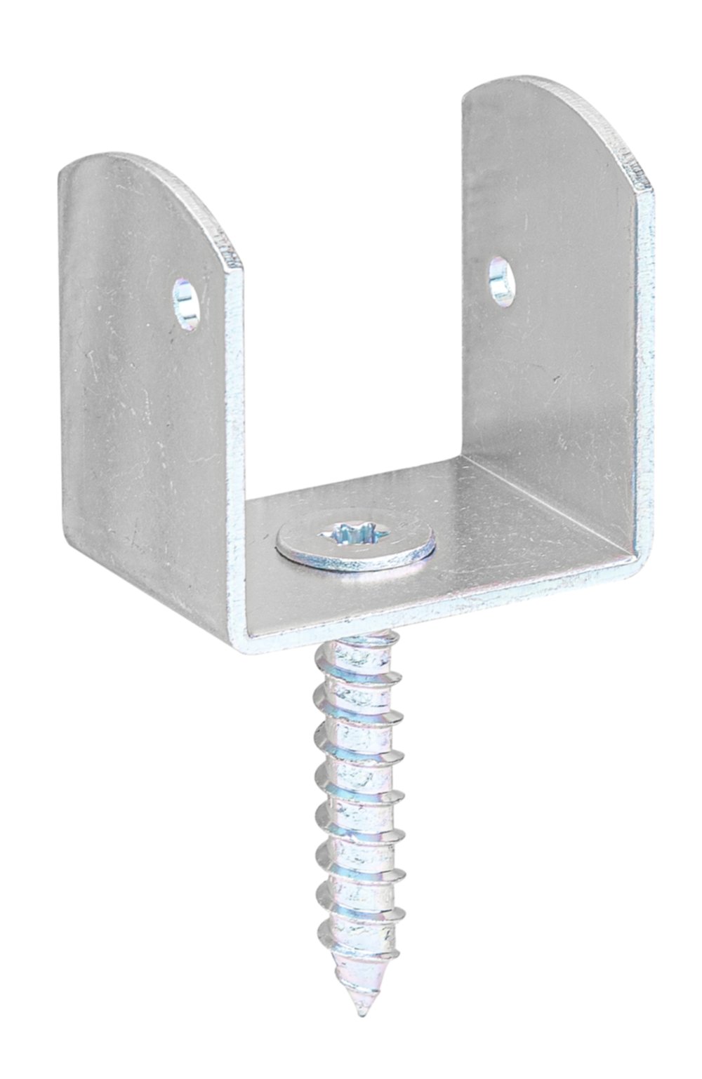 Équerre clôture tressée en U 38xx2mm Ø4,5mm 2 trous - ALBERTS
