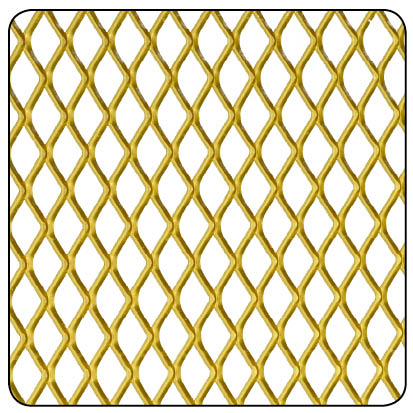 Métal déployé alu or 10x5,5-500x250 - CQFD