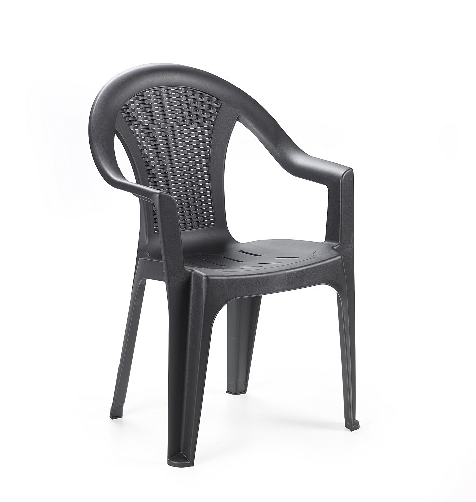 Fauteuil de jardin anthracite - IPAE PROGARDEN
