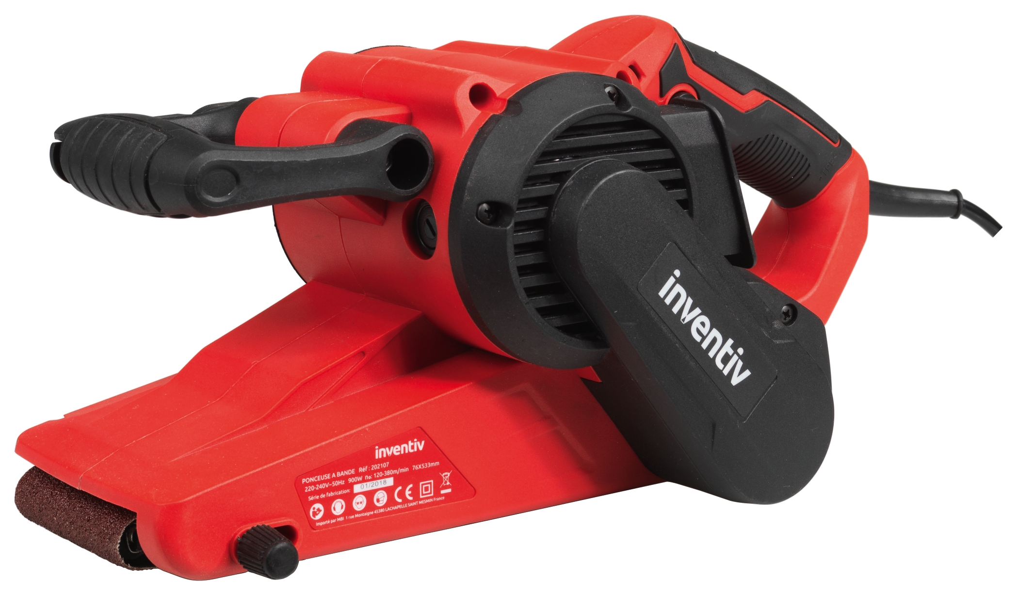 Ponceuse à bande PBS900GH 900W 76 x 533 mm - INVENTIV