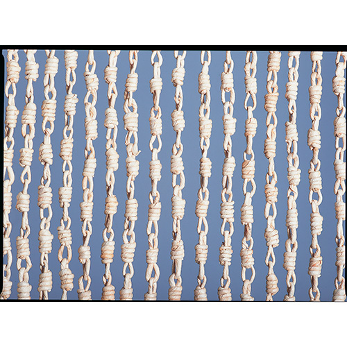 Rideau de porte midi torsade palme 90x200cm MOREL