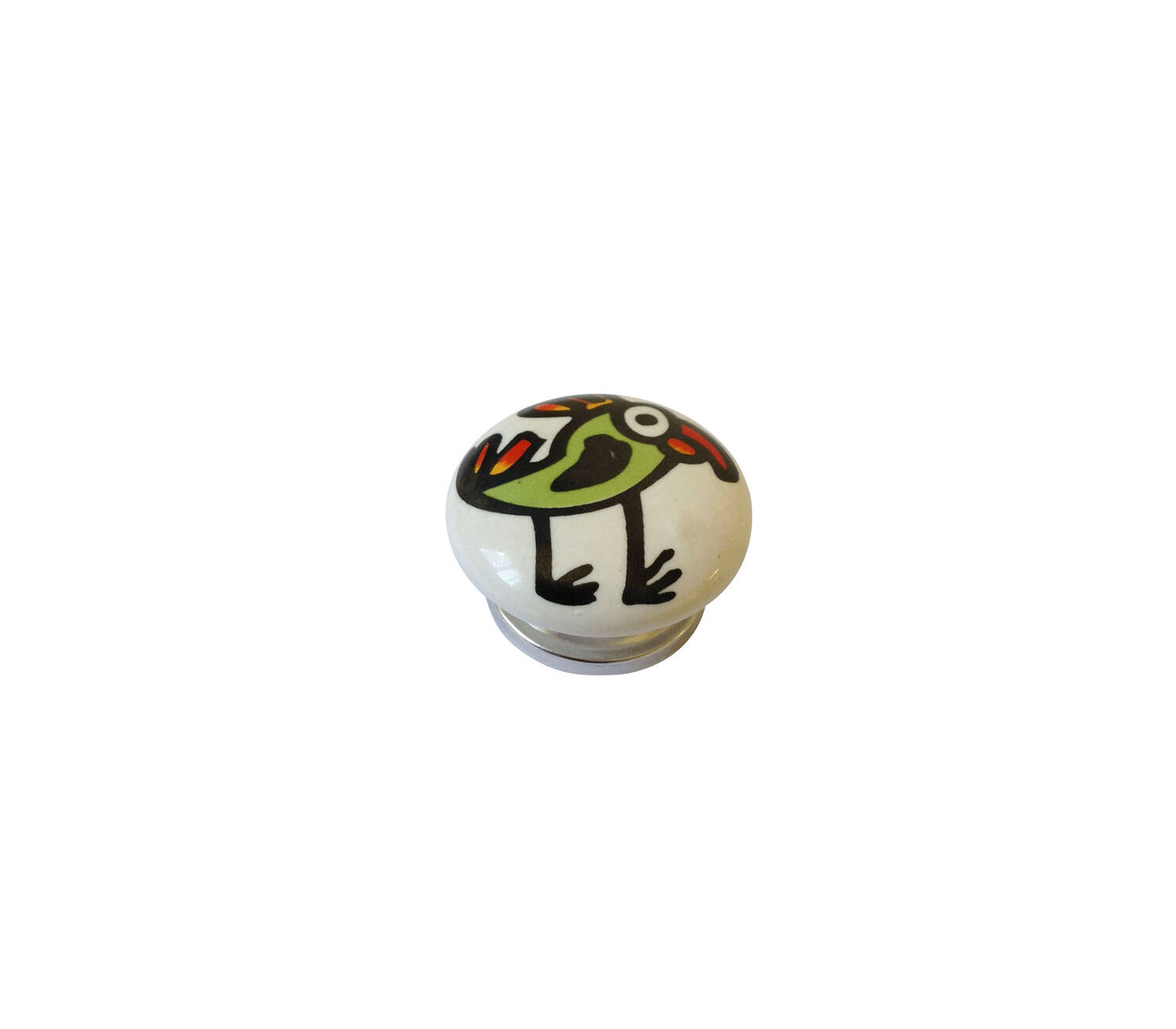 Bouton meuble Bird Céramique multicolore ø40mm h26mm - B BEAUTY