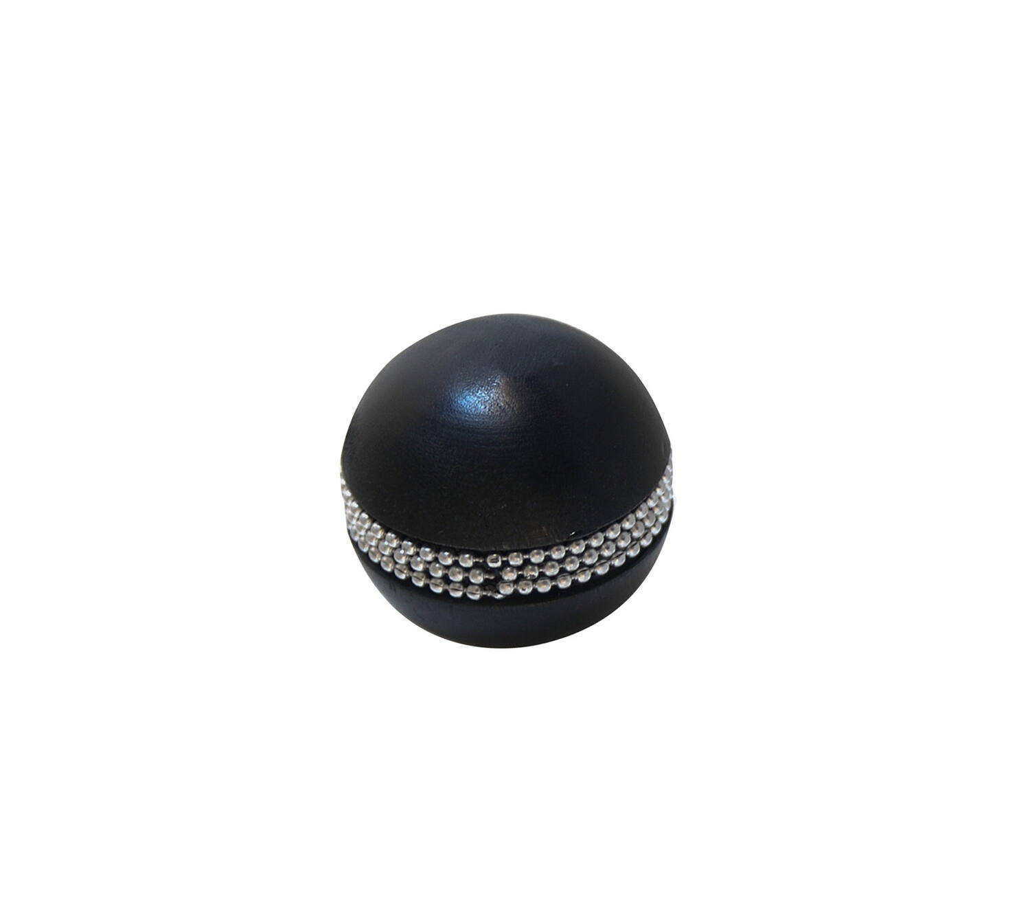Bouton meuble Boule Noir Argent ø39mm h39mm - B BEAUTY