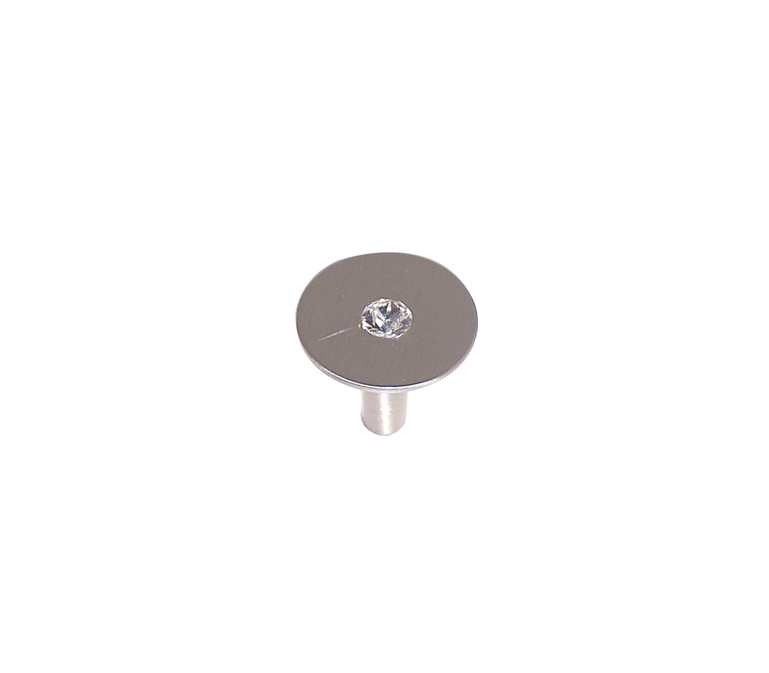 Bouton meuble Percing Métal Blanc ø30mm h27mm - B BEAUTY