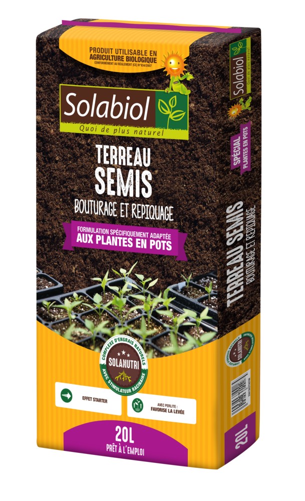 Terreau Semis Bouturage 20L - SOLABIOL