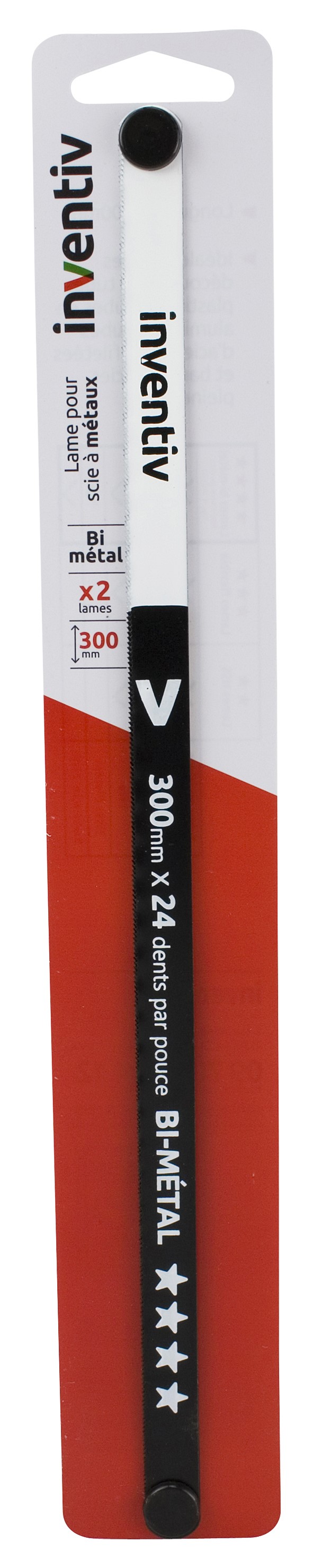 2 Lames métal qualite bi-metal 300mm - INVENTIV