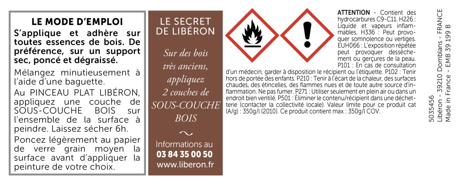 Sous-couche bois tanniques meubles et objets 250ml - LIBERON