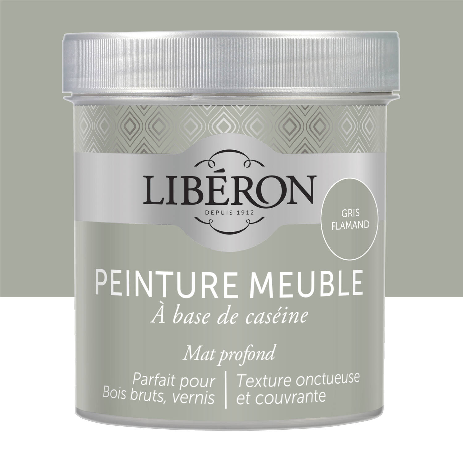 PEINTURE MEUBLE À BASE DE CASÉINE GRIS FLAMAND 500ML