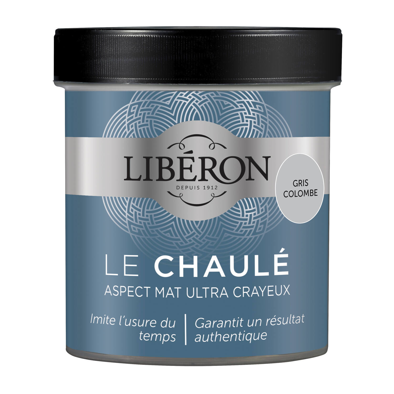 Peinture boiseries intérieur - LIBERON Le Chaulé gris colombe mat 0,5L