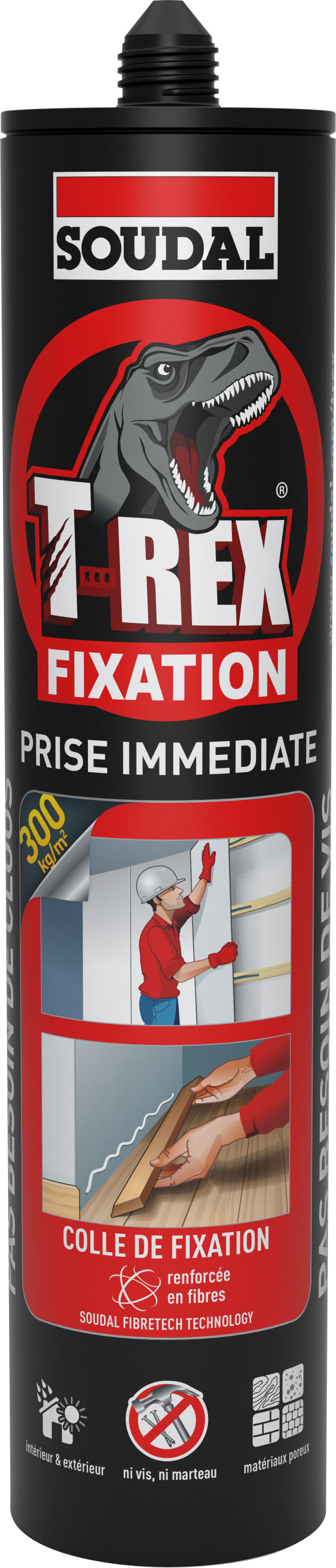 COLLE T-REX PRISE IMMEDIATE BLANC 380G