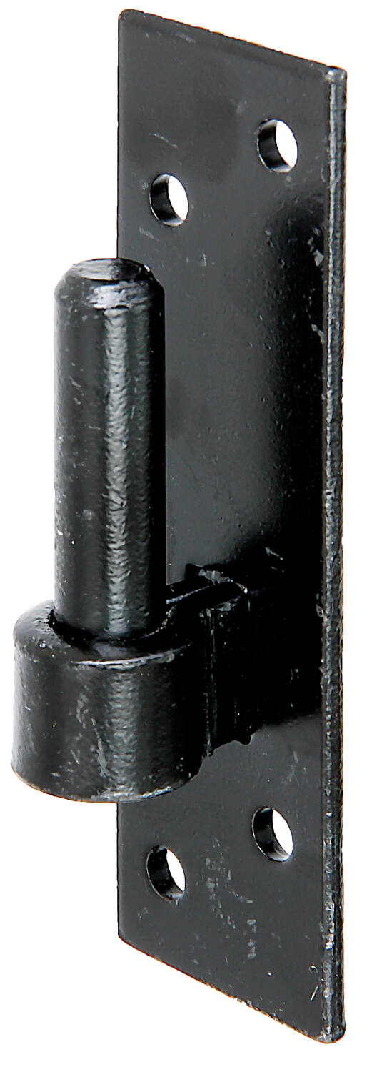 Gond sur platine Crochet DI Ø14mm 13x4x4,7x0,4cm noir - ALBERTS