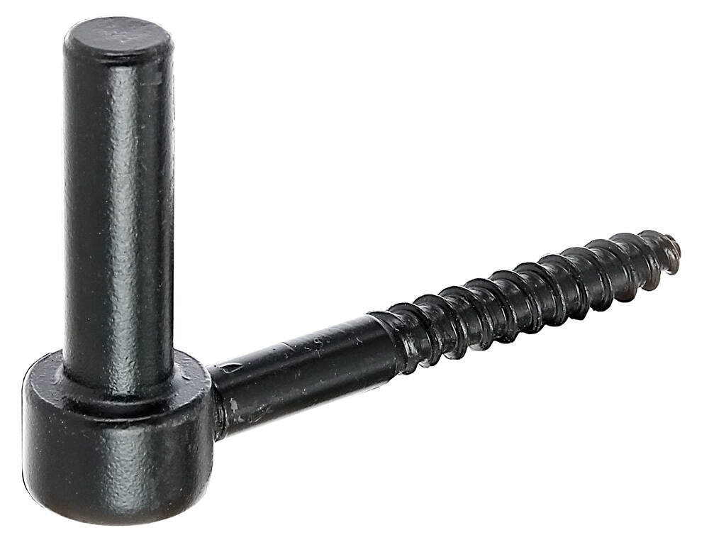 Gond à visser Ø14mm 10,5cm noir - ALBERTS