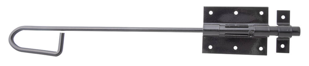 Verrou baïonnette + gâche attachée Ø13,5mm 6,7x40cm noir - ALBERTS
