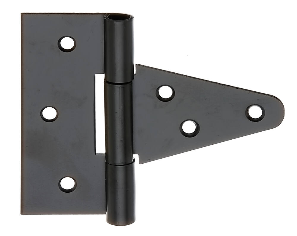 Penture anglaise large + goupille non rivetée Ø6mm 4x7,9cm noir - ALBERTS