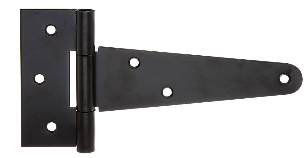 Penture anglaise large + goupille non rivetée Ø6mm 4,6x14,8cm noir - ALBERTS