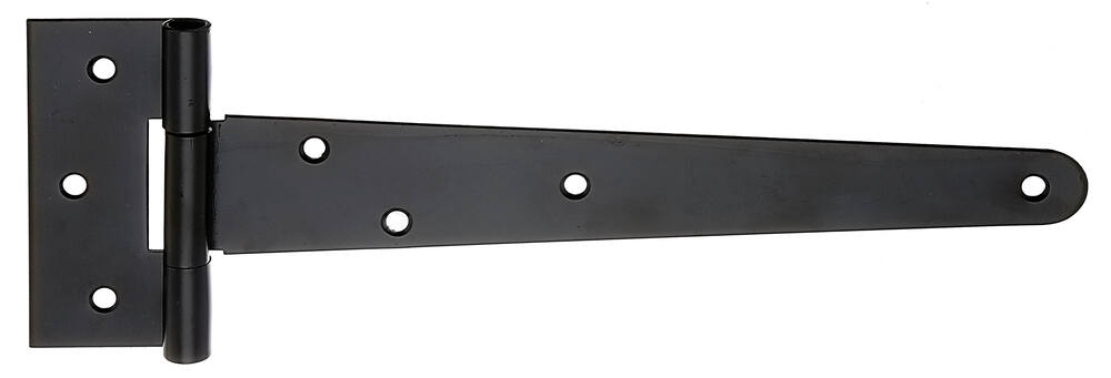 Penture anglaise + trous de vis fraisés Ø6mm 4,6x24,8cm noir - ALBERTS