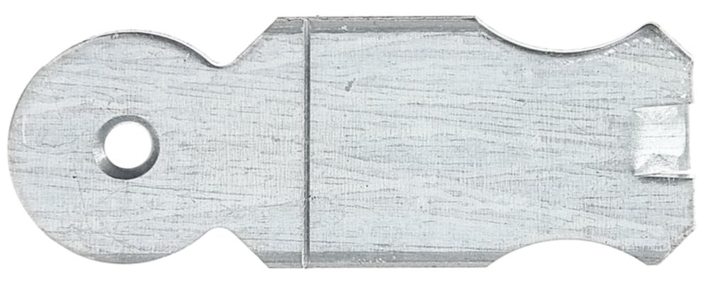 Patte à scellement arrondie Ø5,5mm 3x8x0,25cm - ALBERTS