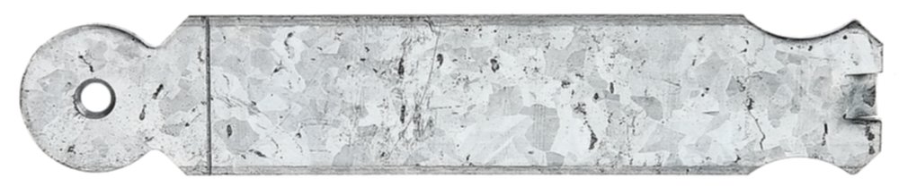 Patte à scellement arrondie Ø5,5mm 3x16x0,25cm - ALBERTS