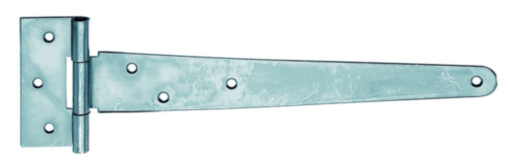 Penture anglaise + trous de vis fraisés Ø6mm 4,6x29,4cm - ALBERTS