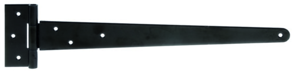 Penture anglaise + trous de vis fraisés Ø6mm 4,6x39,7cm noir - ALBERTS