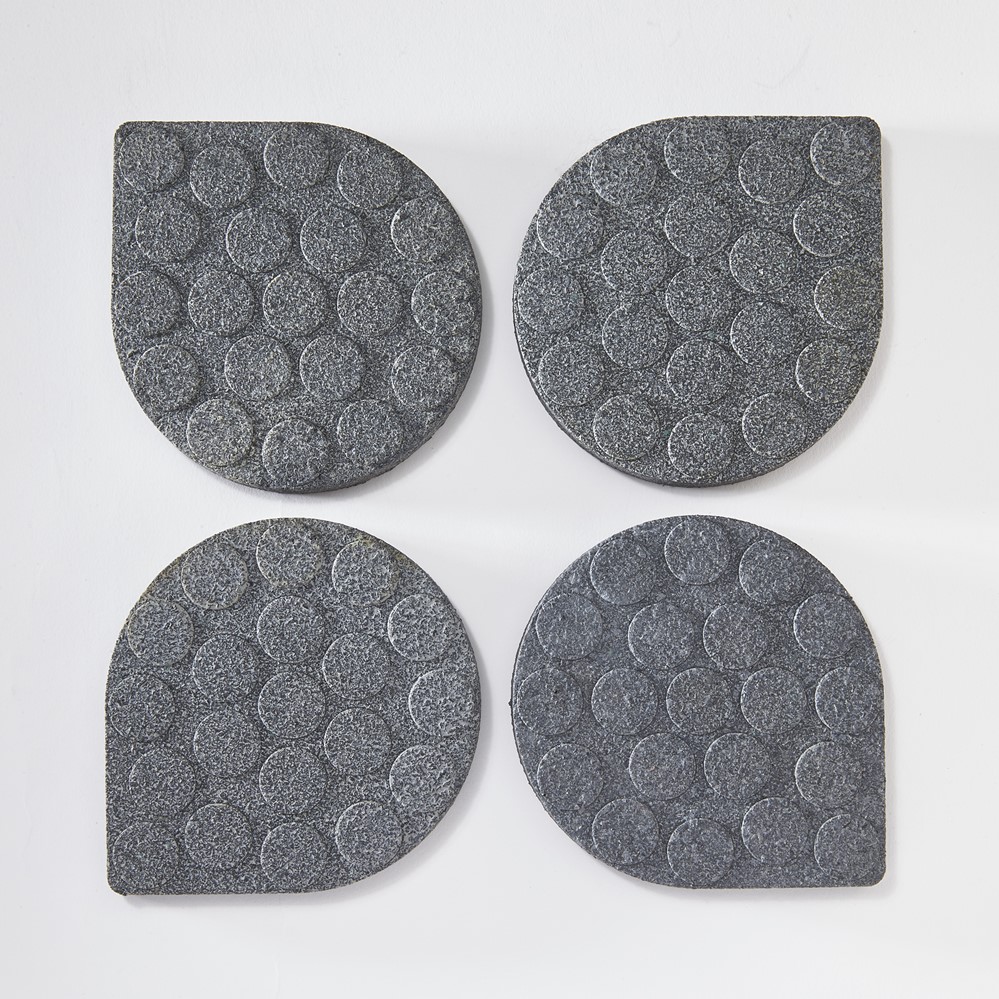 4 Patins Anti-vibration Gris