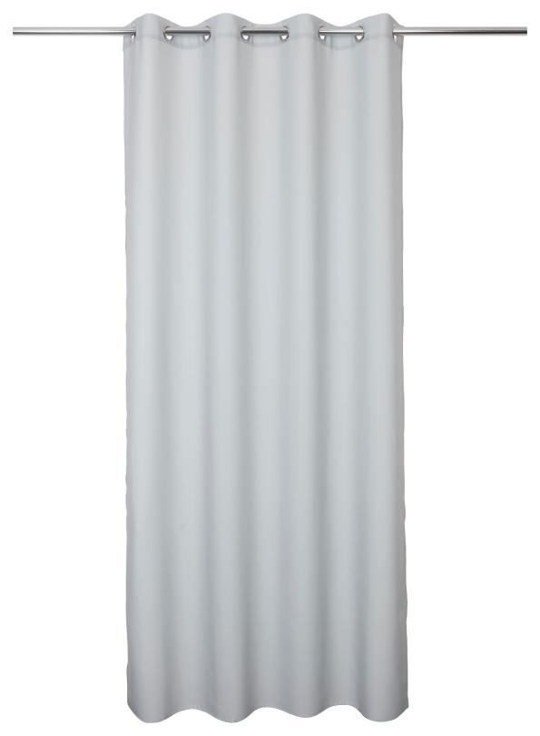 Rideau Lys gris clair polycoton 140x240 cm - INVENTIV