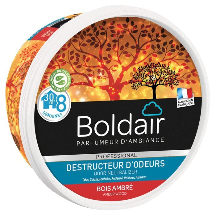 Gel Destructeur d'Odeurs Bois Ambré 300gr - BOLDAIR