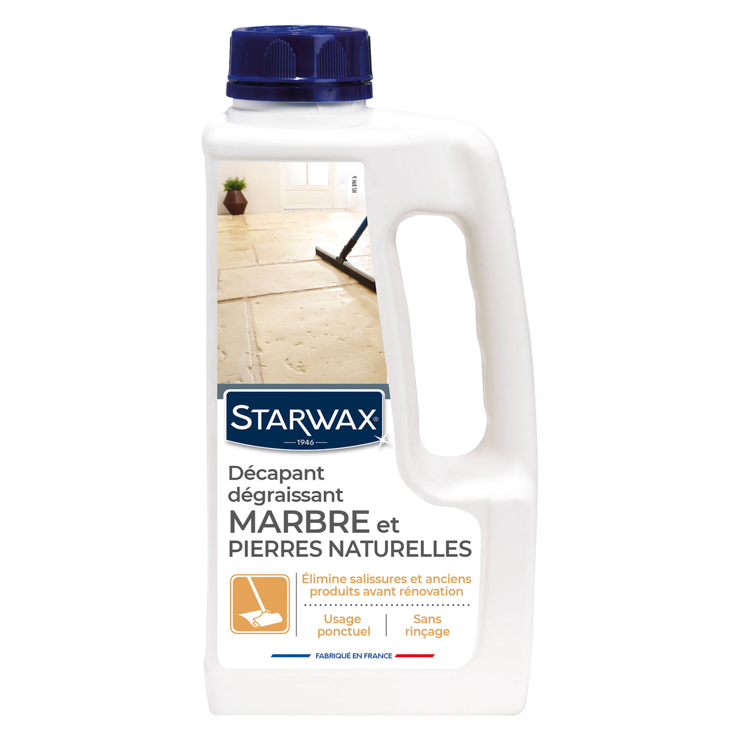 Décapant Dégraissant Marbre et Pierres Naturelles 1L - STARWAX