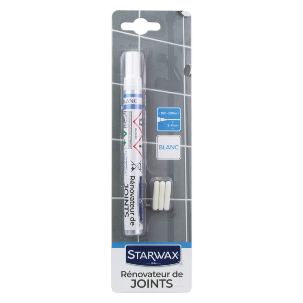 Rénovateur blanchisseur joints feutre 9ml - STARWAX
